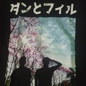 Dan and Phil Silhouette Cherry Blossom Shirt